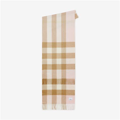 burberry prorsum printed cashmere scarf|burberry alabaster pink check cashmere.